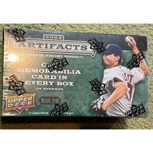 New! 2009 Upper Deck Artifacts Piece Of Baseball History Sealed Box Memorabilia!
